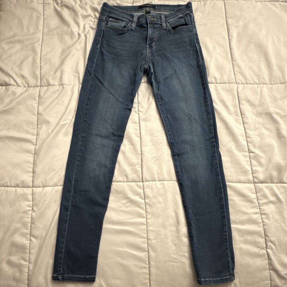 Flying Monkey Made in USA Women's Blue Medium Wash Mid Rise Skinny Jeans  26 y2k